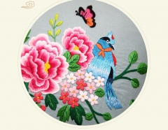 手工刺绣抱枕  DIY 手工刺绣