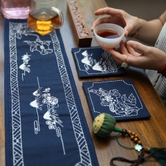 新品手工刺绣多色杯垫配手工diy套件