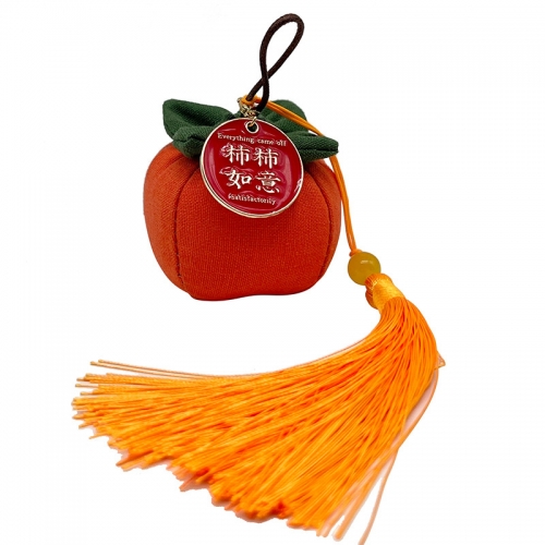 拼布苹果刺绣手工大柿子莲蓬挂件车饰包包挂饰手工diy套件创意礼物