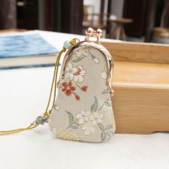 复古项链小包汉服中式服装配饰毛衣项链婴儿胎发乳牙收纳袋